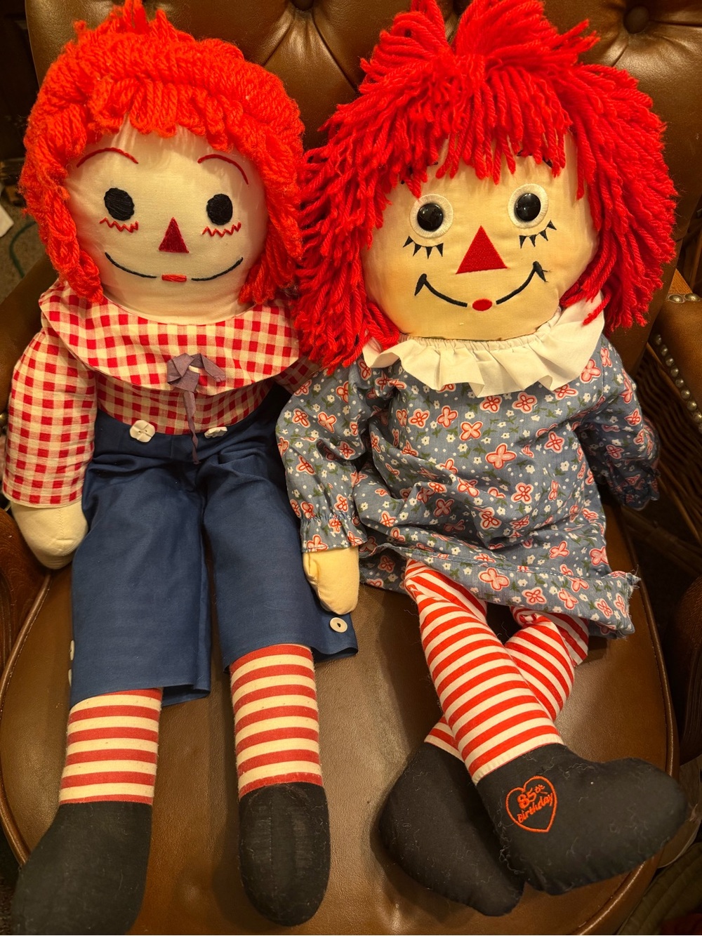 Raggedy Ann and Andy doll set